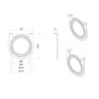 Pothouders zilver set van 5 stuks